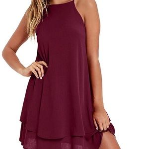 Burgundy summer/cocktail dress